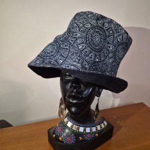 Unisex reverse-able denim bucket hat