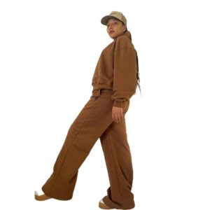 Brown Wide Leg Pants (Women)