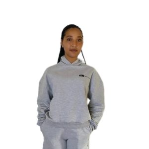 Grey Dropped Shoulder Hoodie (Women)