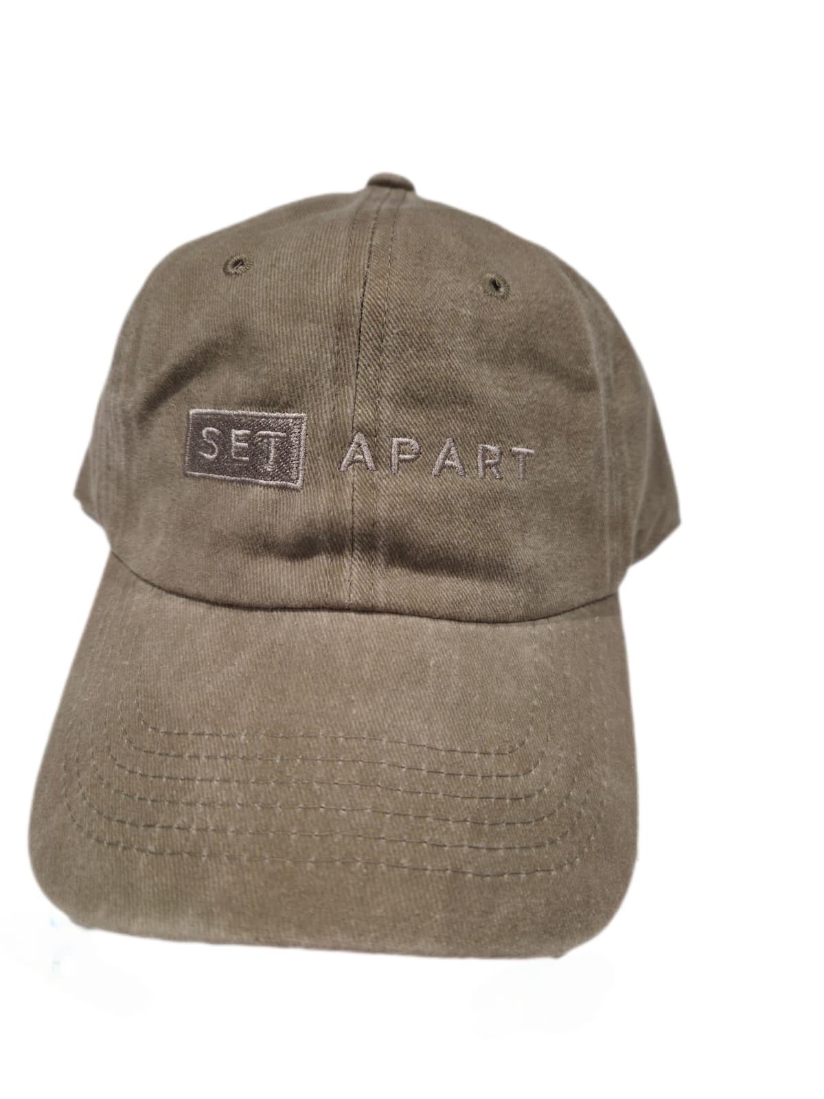 Washed Cotton Cap — Beige