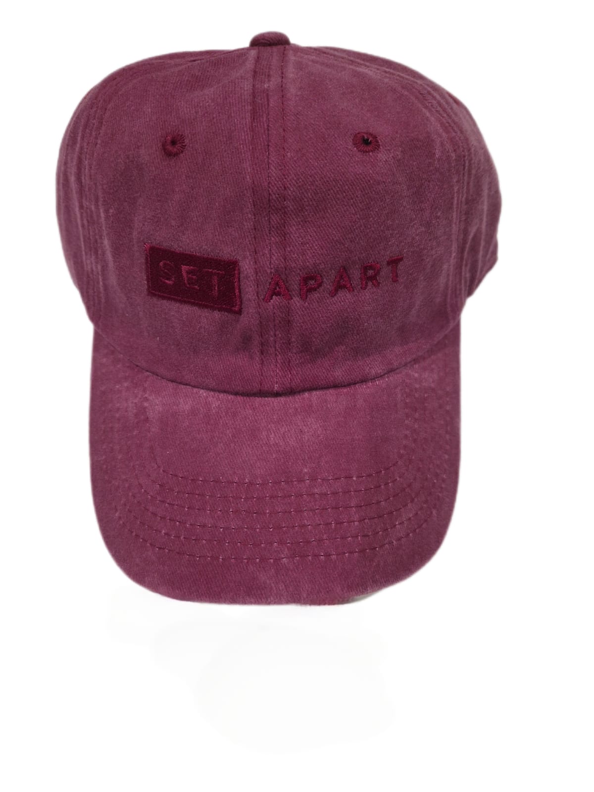 Washed Cotton Cap — Raspberry
