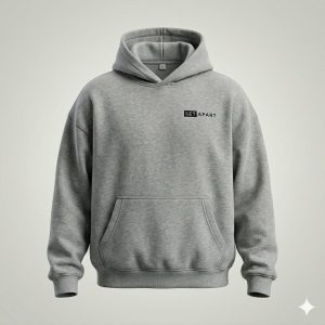 Grey Dropped Shoulder Hoodie (men)